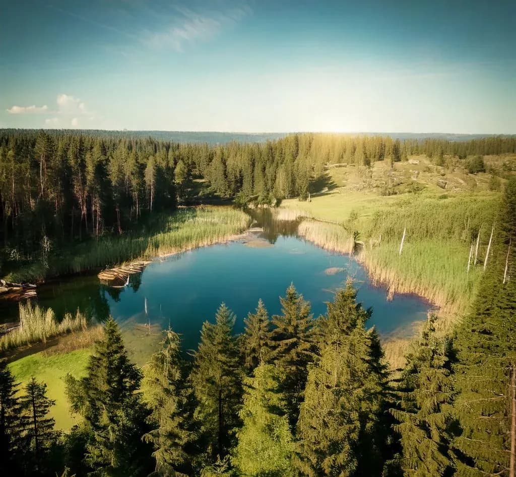 siedlisko dom z lasem i stawem 3,689 ha